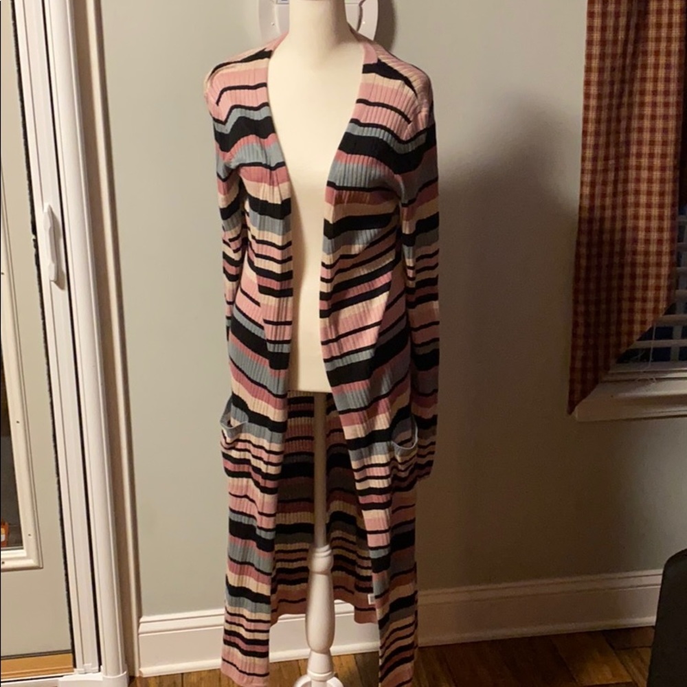 NWT “So” Women’s Striped Long Sleeve Cardigan